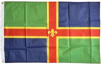 Lincolnshire Flag - 3ft x 2ft | Heavy Knitted Polyester