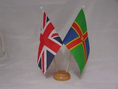 Lincolnshire Friendship Table Flag - Wood