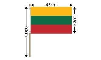 Lithuania Large Hand Flag (18