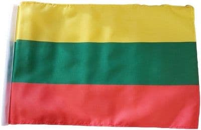 Lithuania SLEEVED Flag - 1.5ft x 1ft