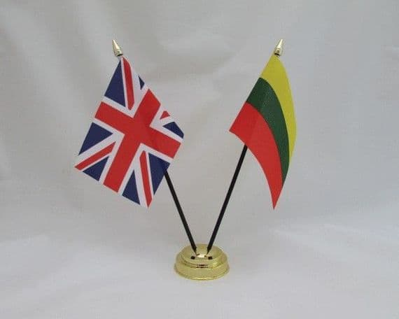 Lithuania & UK Table Flag | Buy Lithuania & UK Table Flag | NWFlags