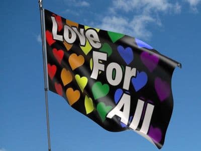 Love For All Flag 5ft x 3ft