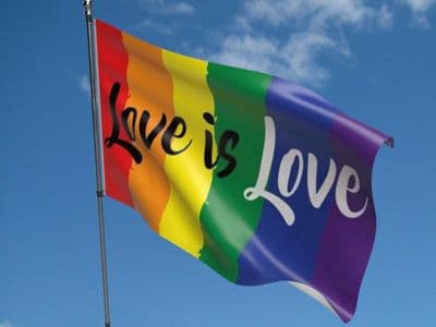 Love Is Love Flag 5ft x 3ft