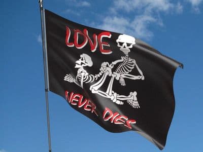 Love Never Dies Flag 5ft x 3ft