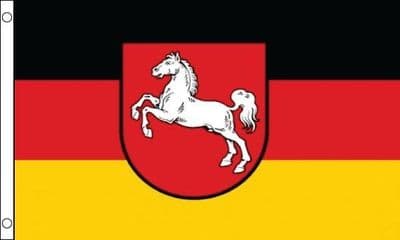 Lower Saxony Flag - 5ft x 3ft | Standard Polyester