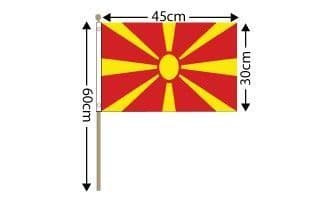 Macedonia Large Hand Flag (18