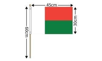 Madagascar Large Hand Flag (18