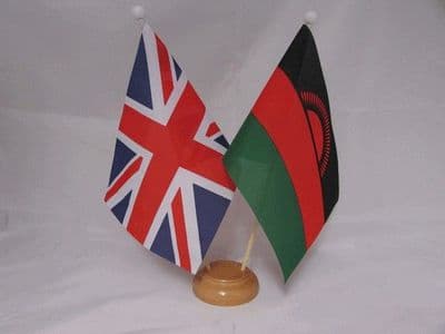 Malawi Friendship Table Flag - Wood