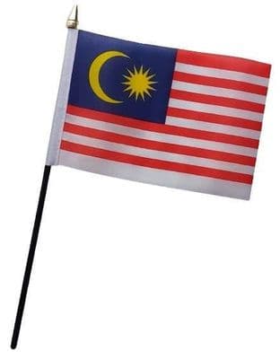 Malaysia Table Flag - NO BASE