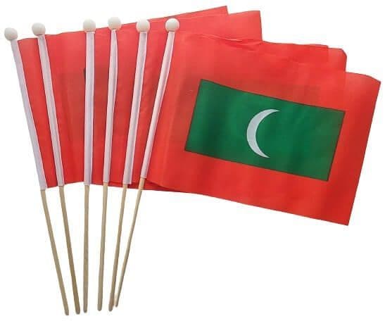 Maldives Pack of Hand Flags | Buy Maldives Pack of Hand Flags