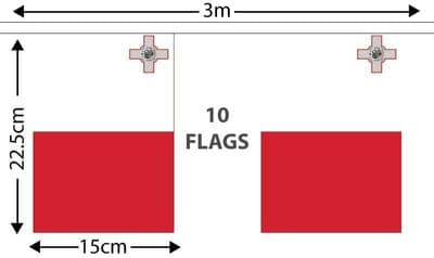 Malta Bunting 3m