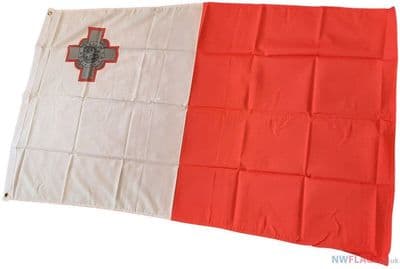 Malta Flag - 5ft x 3ft | Standard Polyester
