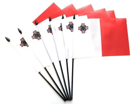 Malta Pack of Hand Flags | Buy Malta Pack of Hand Flags | NWFlags