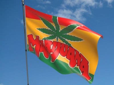 Marijuana 5ft x 3ft Flag