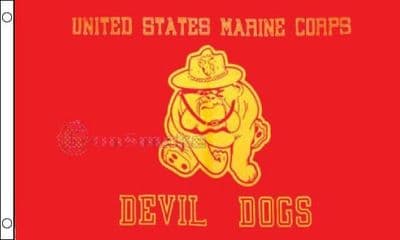Marine Devil Dogs Flag 5ft x 3ft
