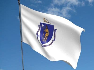 Massachusetts State 5ft x 3ft Flag