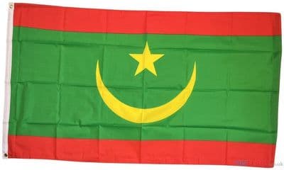 Mauritania Flag - 5ft x 3ft | Standard Polyester