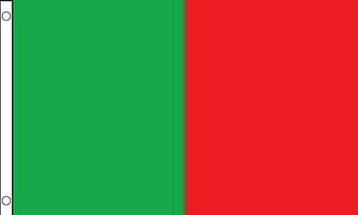 Mayo 5ft x 3ft Flag - Green and Red