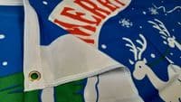 Merry Christmas Blue Flag | Buy Merry Christmas Blue Flag | NWFlags