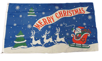 Merry Christmas Blue Flag Small | Buy Merry Christmas Blue Small Flag