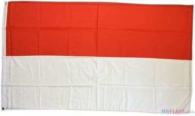 Monaco Flag - 5ft x 3ft | Standard Polyester