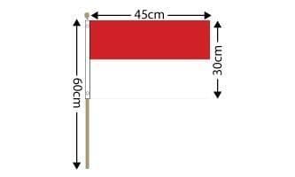 Monaco Large Hand Flag (18