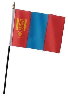 Mongolia Table Flag - NO BASE
