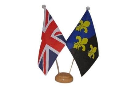 Monmouthshire Friendship Table Flag - Wood