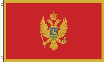 Montenegro Flag - 3ft x 2ft | Standard Polyester