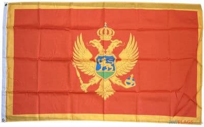 Montenegro Flag - 5ft x 3ft | Standard Polyester