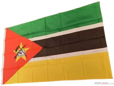 Mozambique Flag - 5ft x 3ft | Standard Polyester