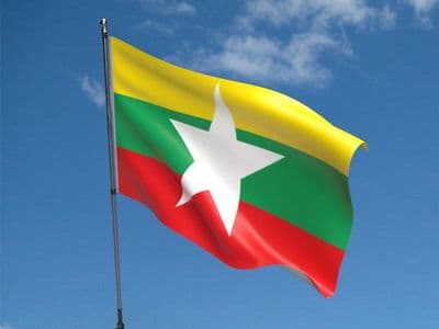 Myanmar Flag 5ft x 3ft