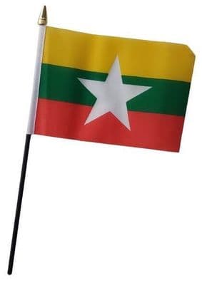 Myanmar Table Flag - NO BASE