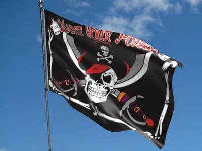 Name your Poison Pirate Flag 5ft x 3ft