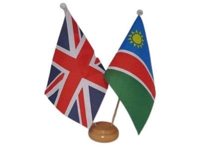 Namibia Friendship Table Flag - Wood