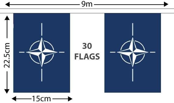 Nato 9m Bunting | Buy Nato Bunting | North West Flags