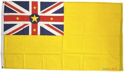 Niue Flag - 5ft x 3ft | Standard Polyester