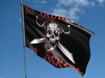 No Quarter No Mercy Flag 5ft x 3ft