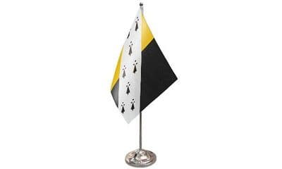 Norfolk No Crest Table Flag - Satin