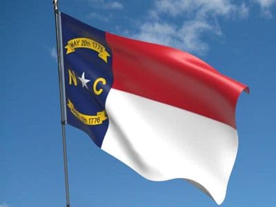 North Carolina State 5ft x 3ft Flag