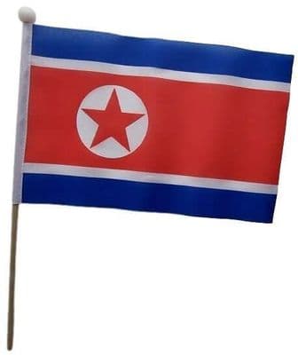 North Korea Hand Flag
