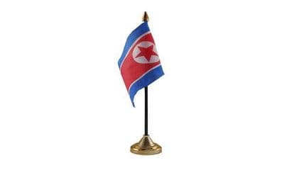 North Korea Table Flag