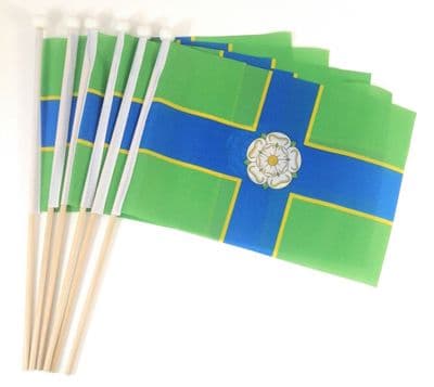 North Riding of Yorkshire Hand Flag - 6 Pack
