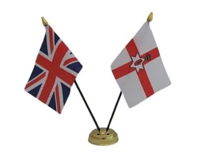 Northern Ireland with UK Friendship Table Flag