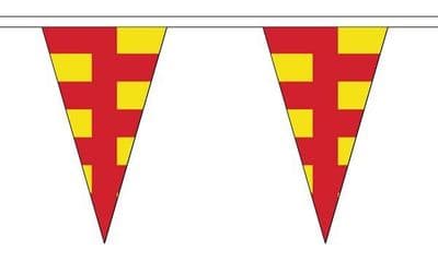 Northumberland Triangle Bunting (5m) - 12 Flags