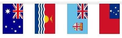 Oceania Country Mixed Bunting (6m) - 14 Flags