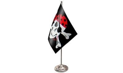 One Eyed Jack Table Flag - Satin
