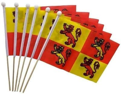 Owain Glyndwr Hand Flag - 6 Pack