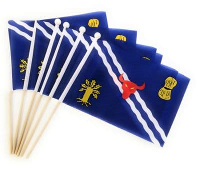 Oxfordshire Hand Flag - 6 Pack