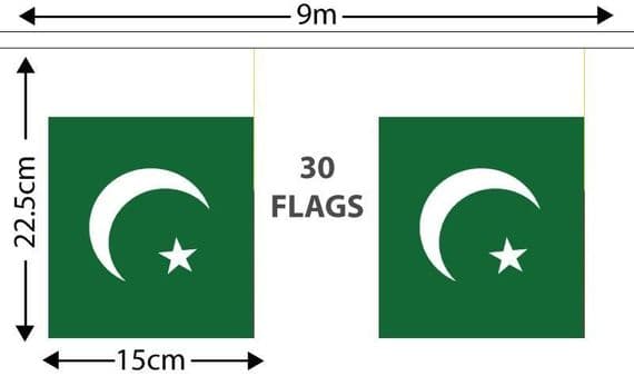 Pakistan Bunting | Buy Pakistan Bunting | North West Flags